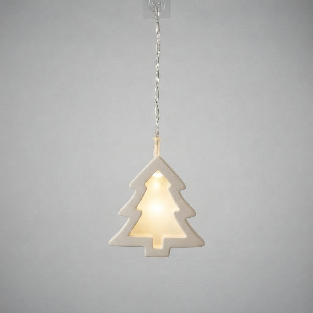 Paper Star LED Fairy Lights, Warm White — Warm White Christmas Tree