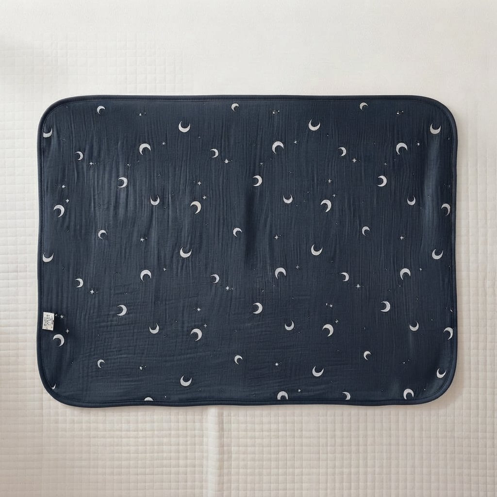 Quilted Cot Mattress Protector — Night Sky
