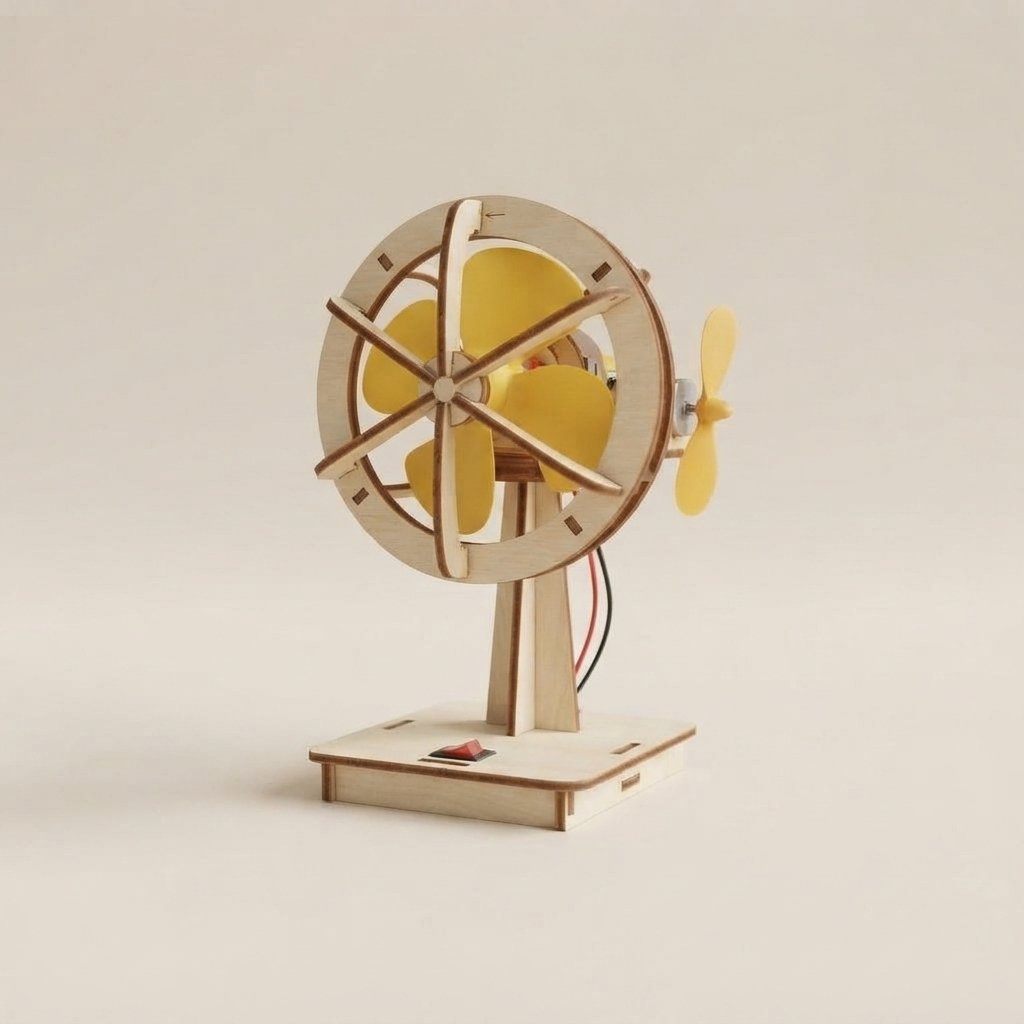 Wooden Wooden Stem Build Kit for Kids Build Kit for Kids — Fan