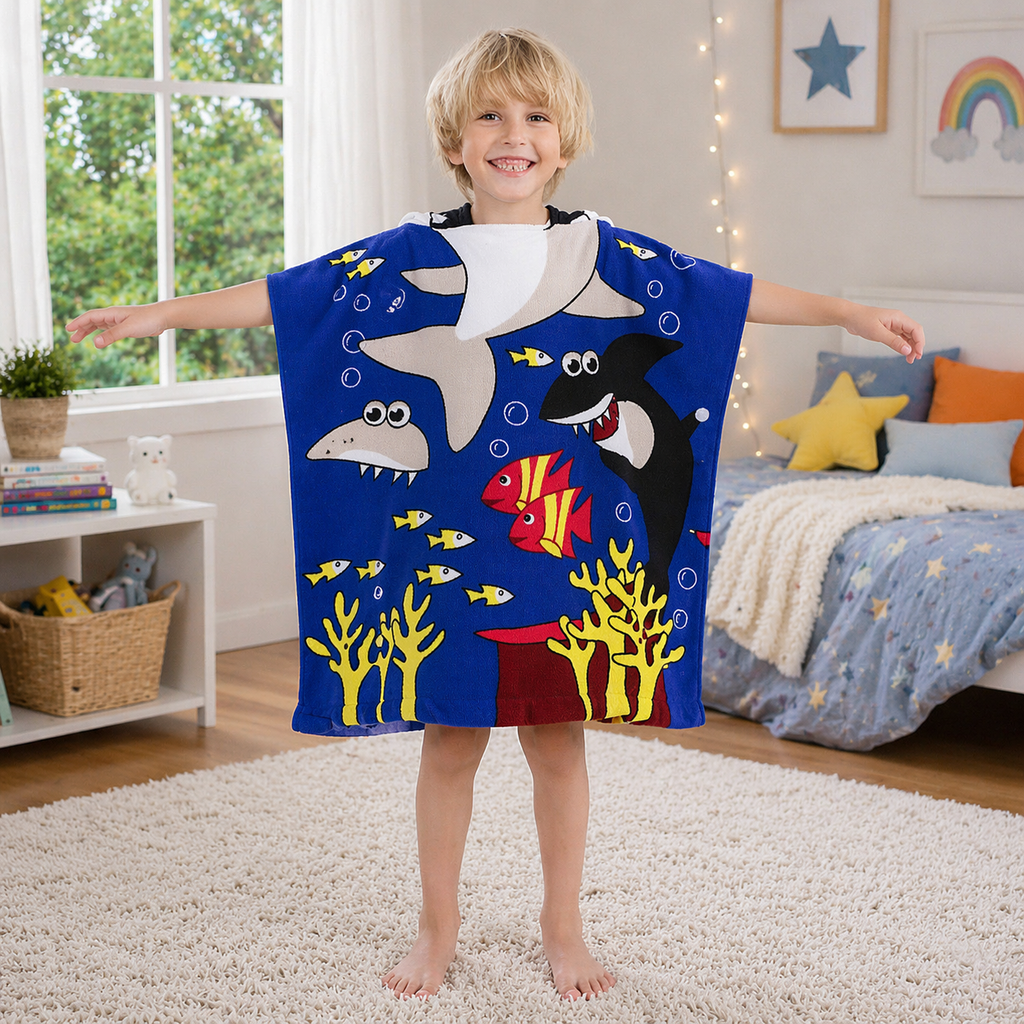 Kids Hooded Bath Towel