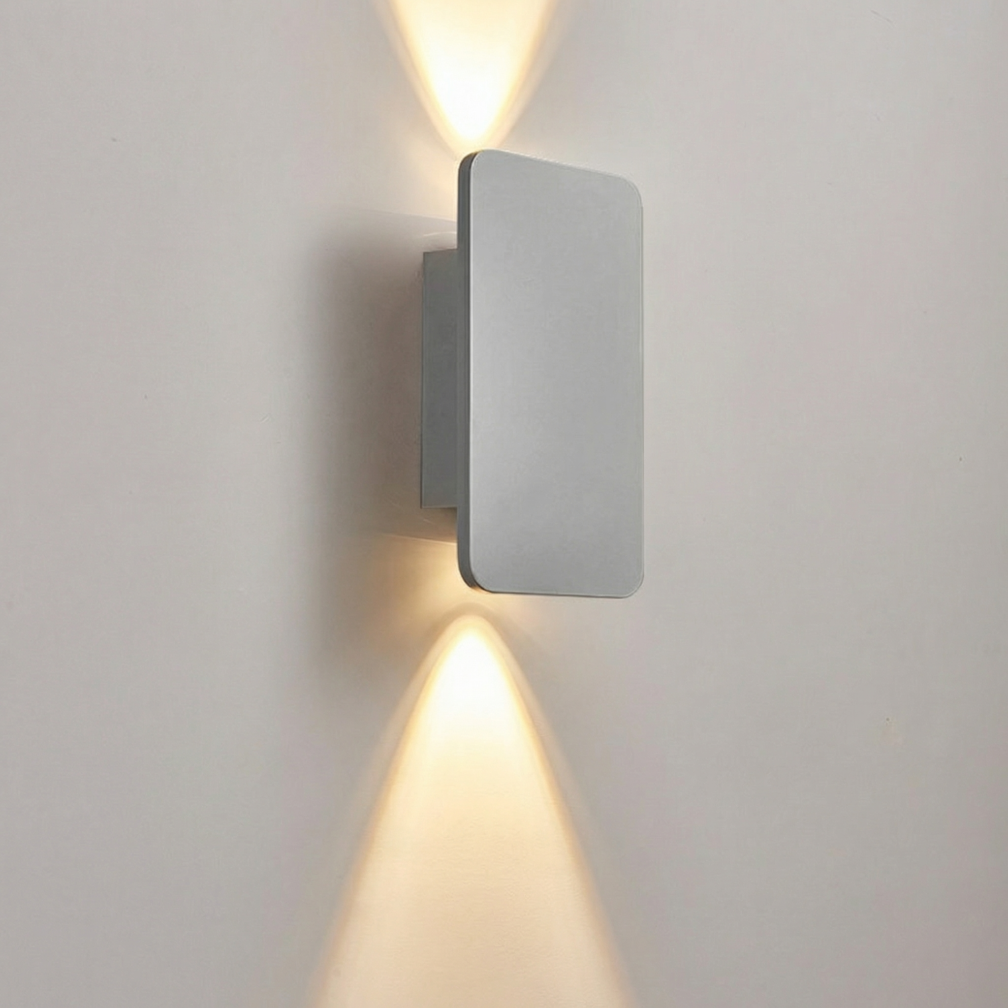 Brushed Aluminum Up Down Wall Lamp