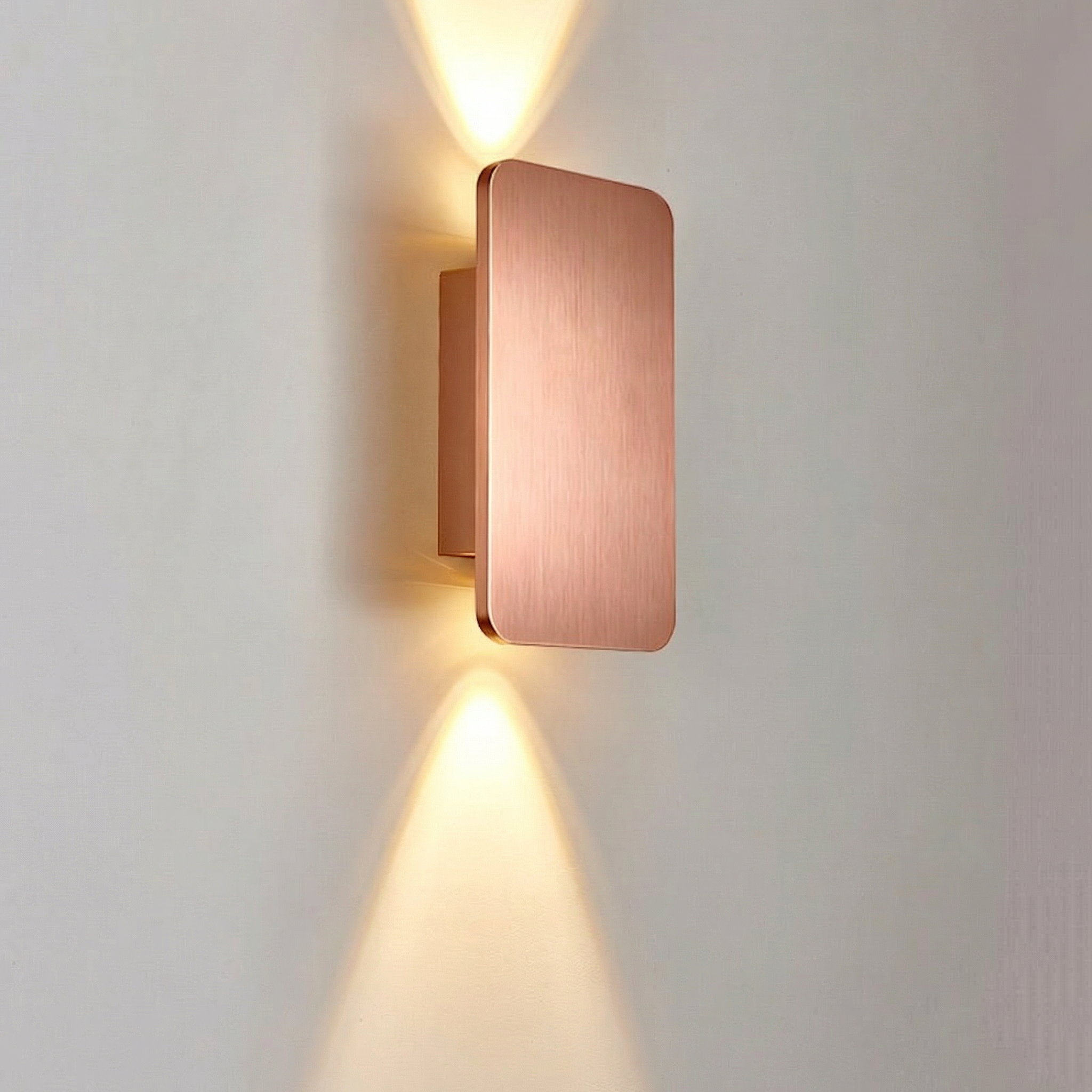 Brushed Aluminum Up Down Wall Lamp