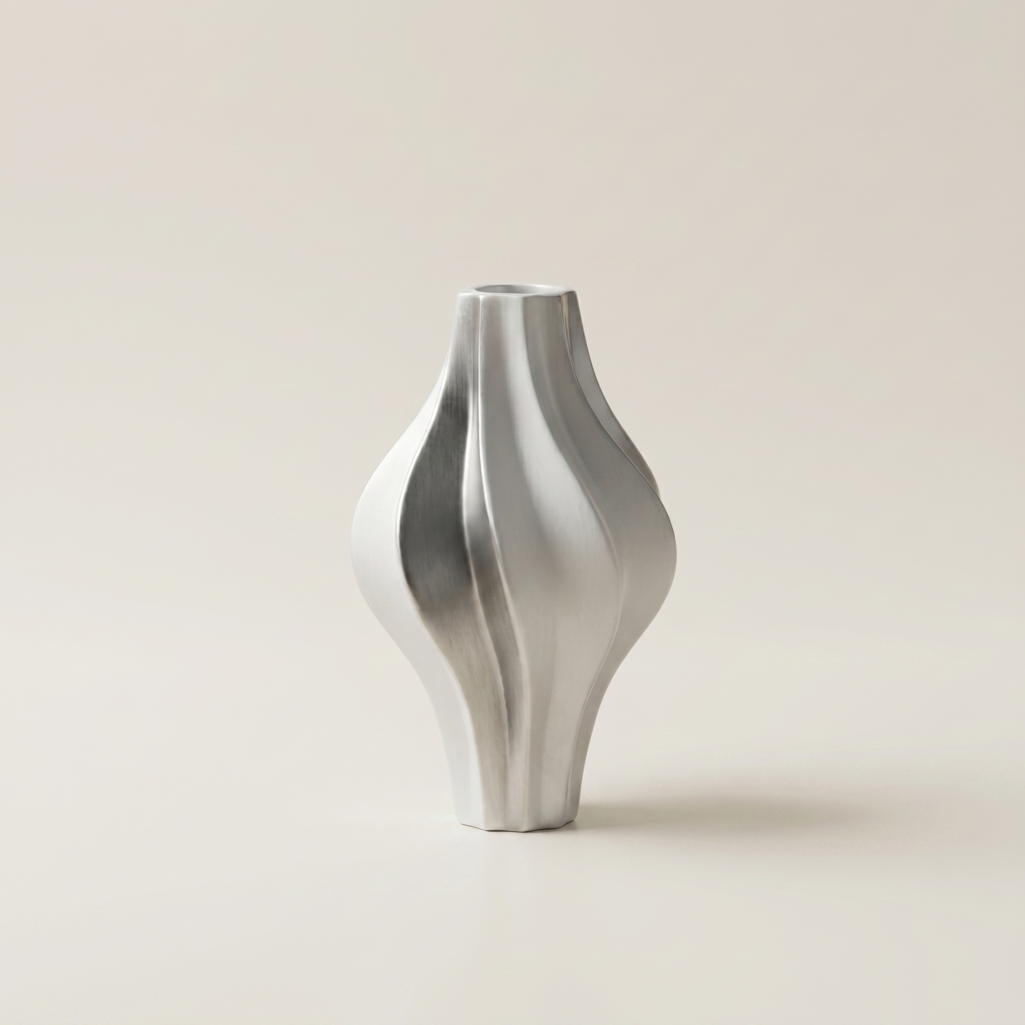 Modern Twisted Ceramic Vase for Living Room, Office & Home Décor