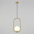 Nordic Oval Frame Pendant Light
