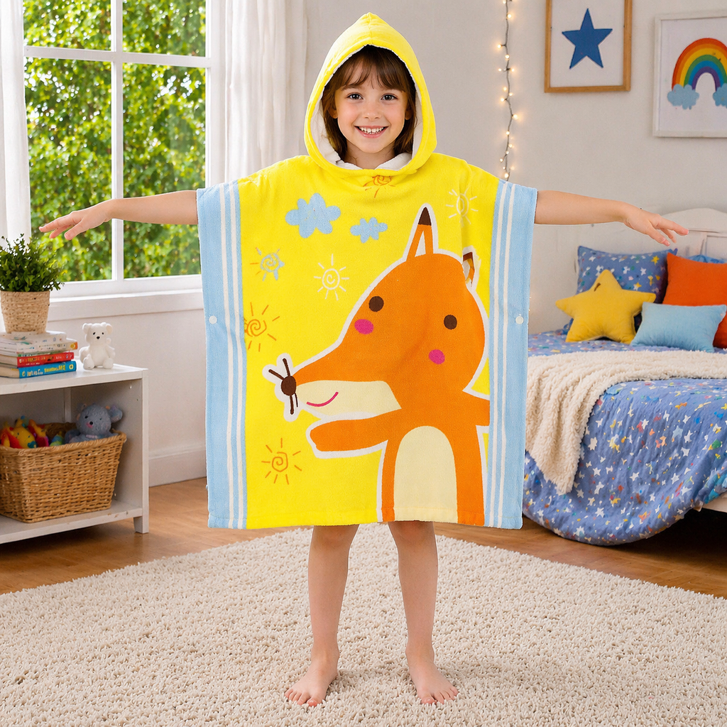 Kids Hooded Bath Towel
