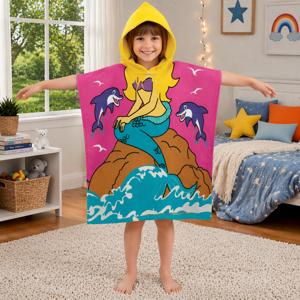 Kids Hooded Bath Towel