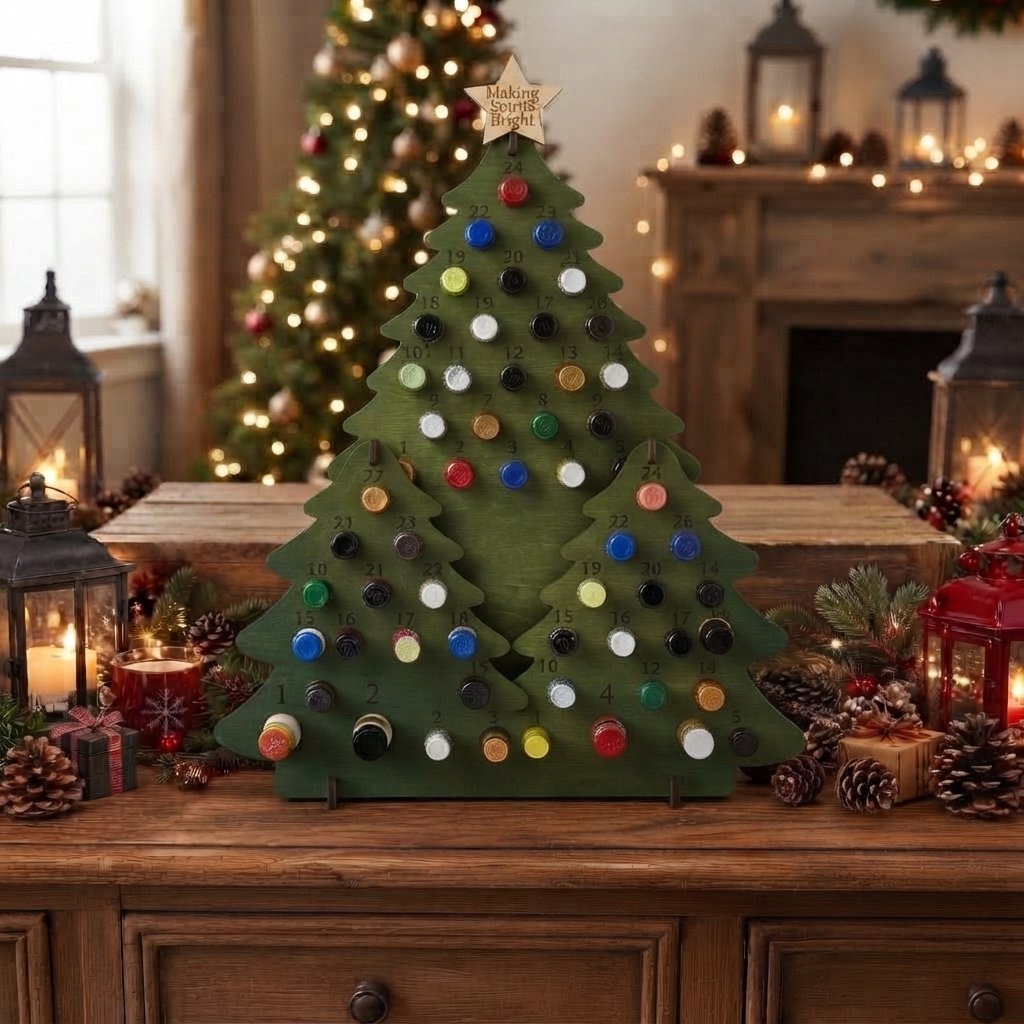 Christmas Tree Advent Calendar – 24 Slots — Green