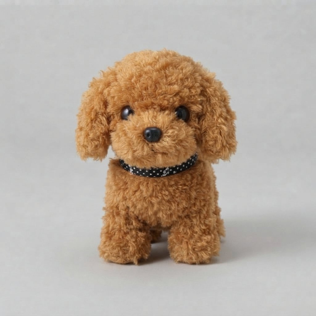 Interactive Plush Puppy with Movement — Light Brown