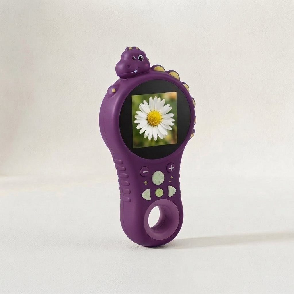 Kids Digital Microscope with Dino Design — Purple