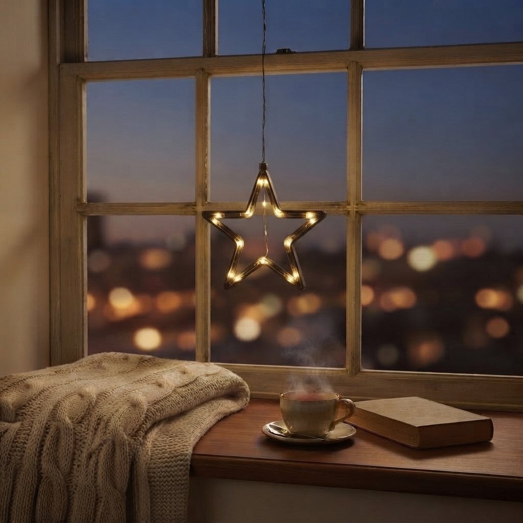 LED Star Curtain Lights – Warm White — Type D