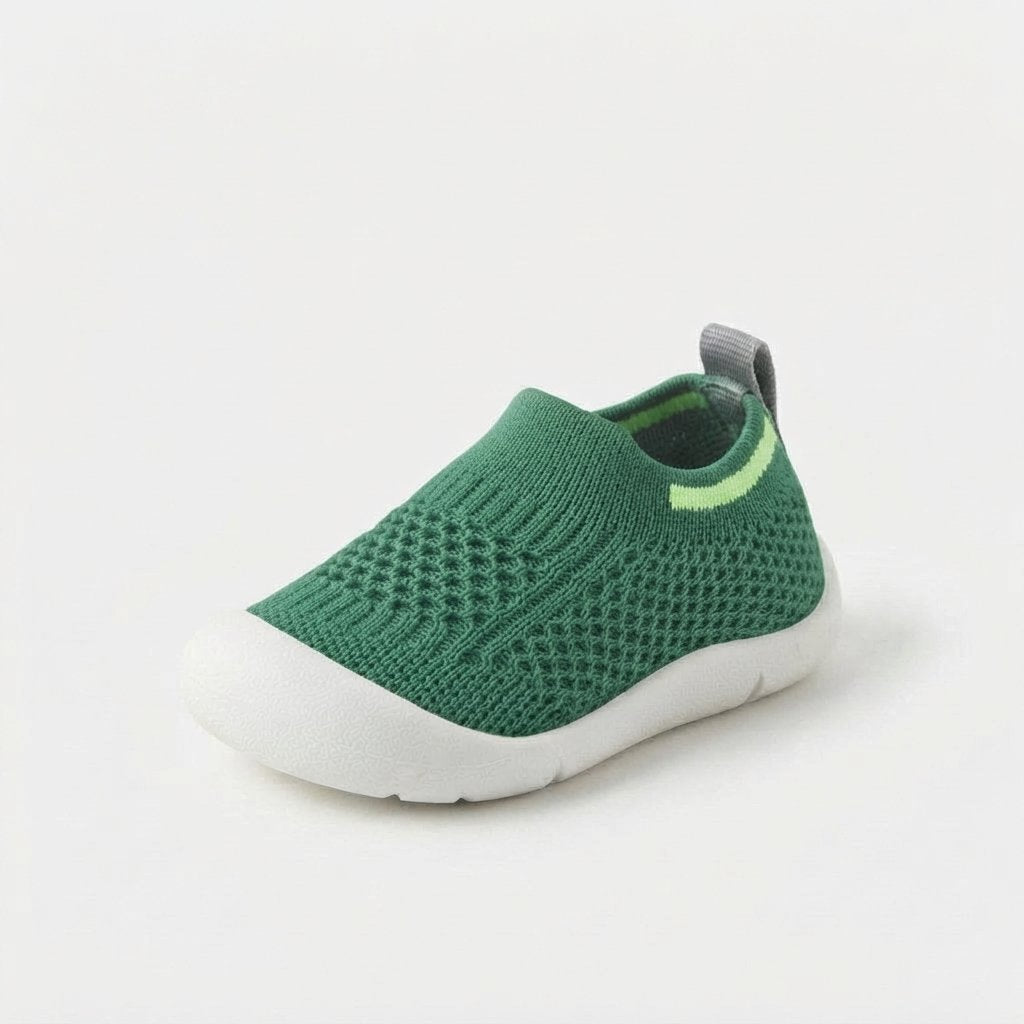 Toddler Knit Slip-On Trainers — Green