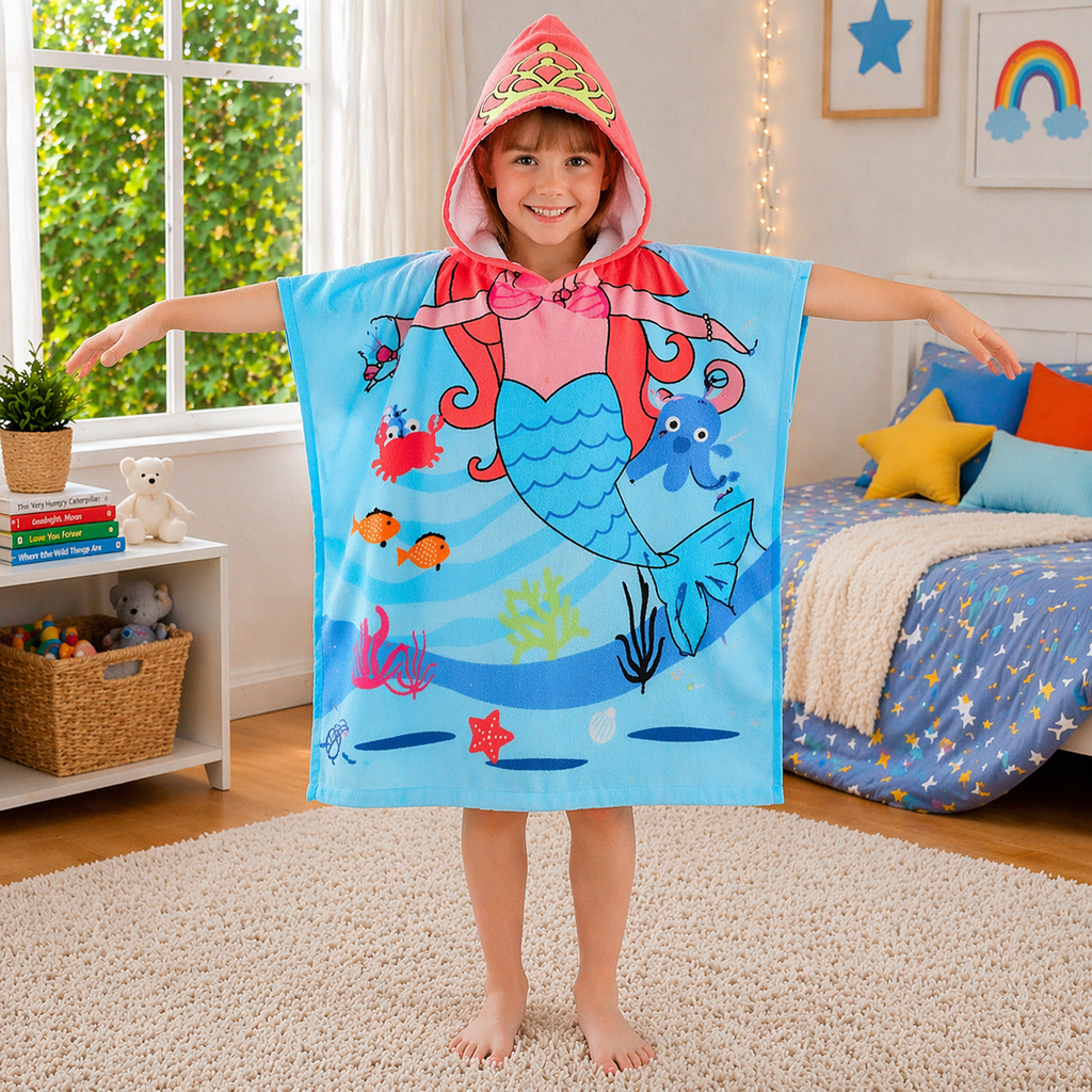 Kids Hooded Bath Towel