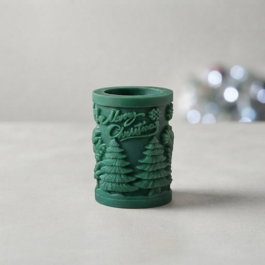 3D Festive Elk Silicone Candle Mould — E mould