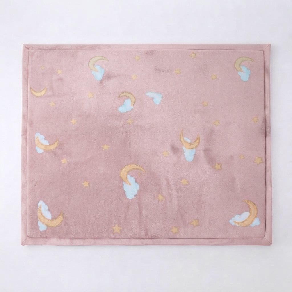 Foam Play Mat with Non-Slip Backing — Pink