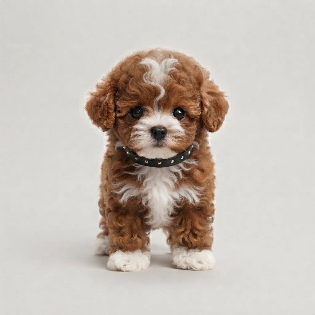 Interactive Plush Puppy Toy with Sound — Brown & White 2