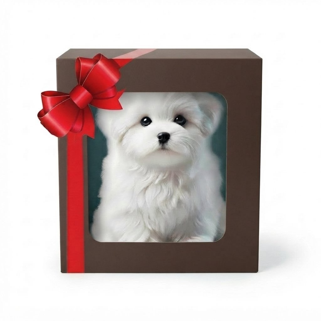 Interactive Walking Plush Puppy Toy — White Brown