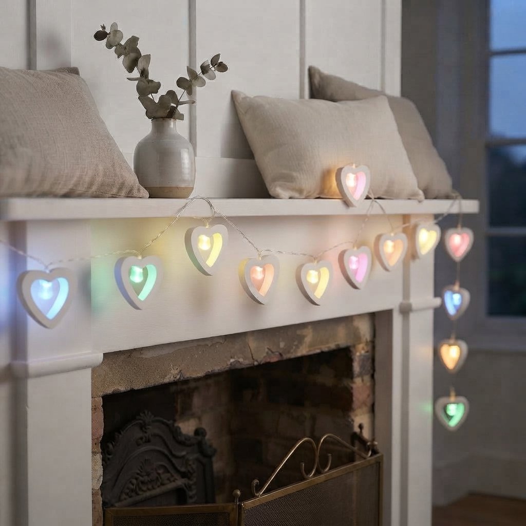 Paper Star LED Fairy Lights — Multi-Coloured Five-Pointed Star