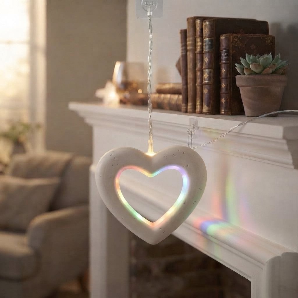 Paper Star LED Fairy Lights, Warm White — Multi-Colour Five-Pointed Star
