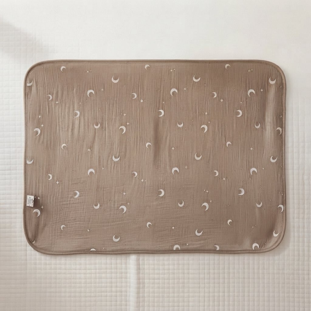 Quilted Cot Mattress Protector — Bunny