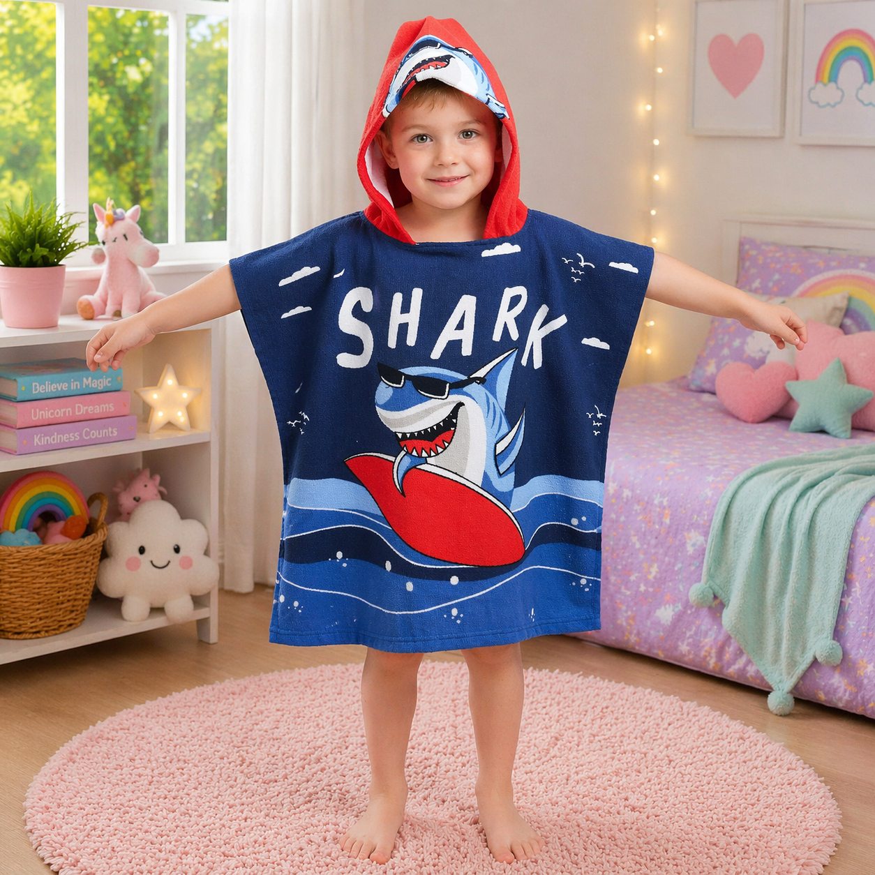 Kids Hooded Bath Towel