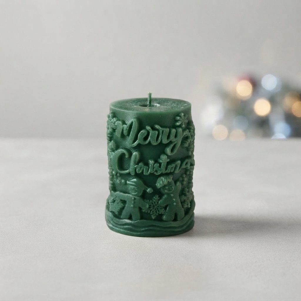 3D Festive Elk Silicone Candle Mould — F mould