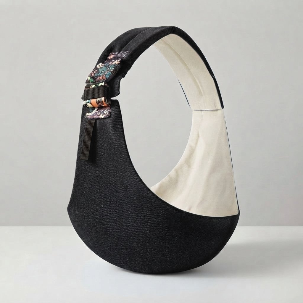 Adjustable Baby Sling Carrier — Pure Black