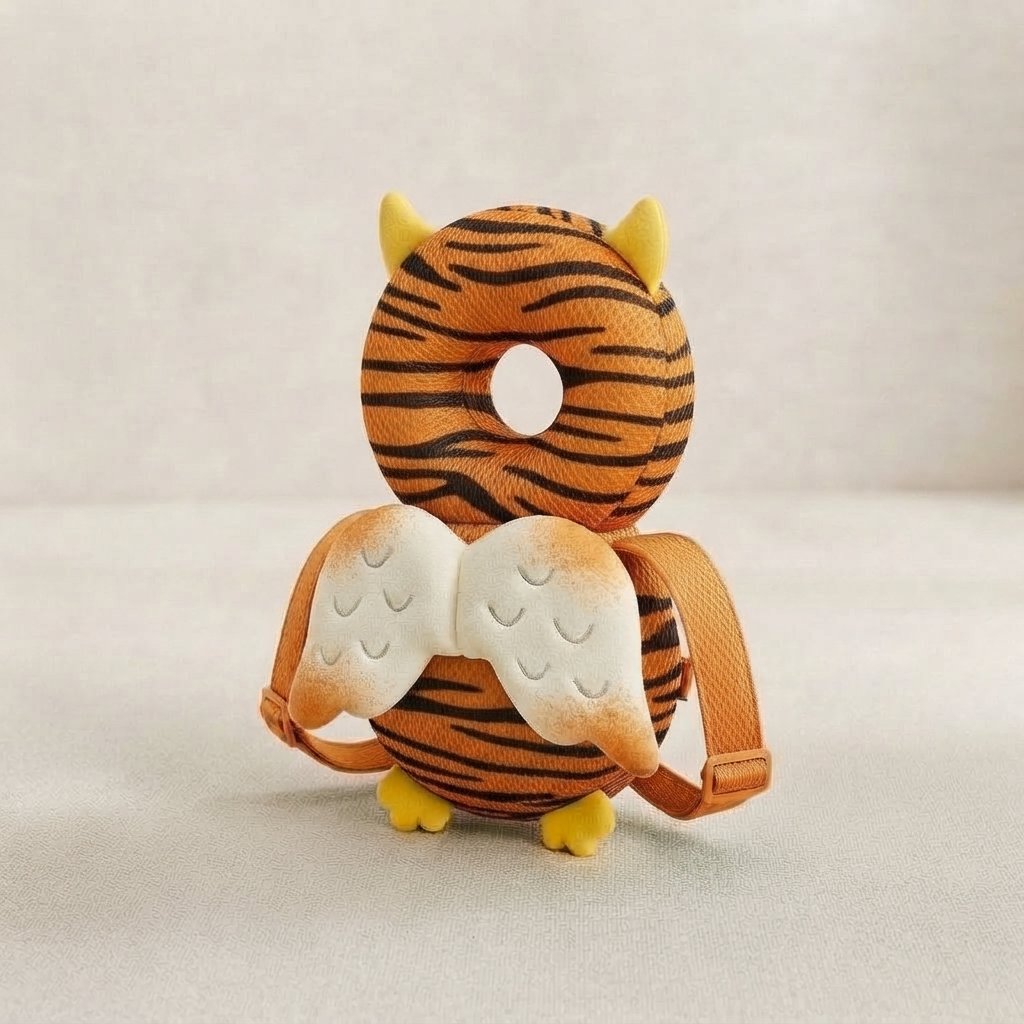 Baby Head Cushion with Adjustable Straps — New Tiger