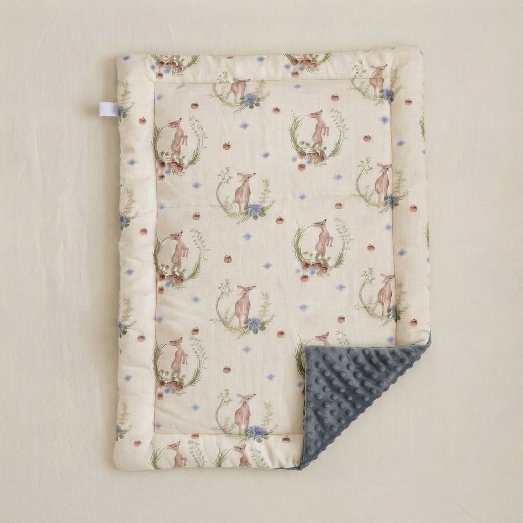 Linen Baby Changing Mat – Cushioned — Sailor Grey