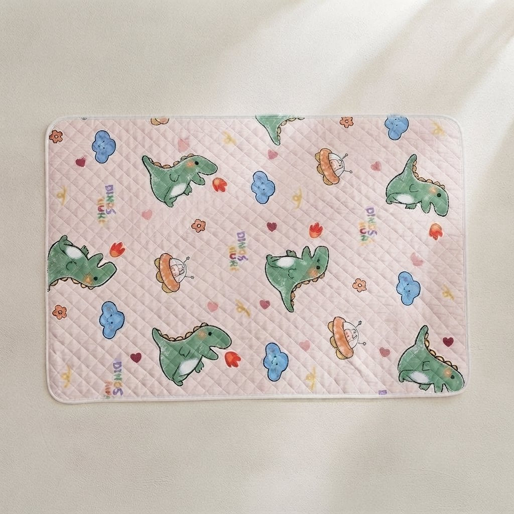 Quilted Waterproof Bed Protector Pad — Hearts