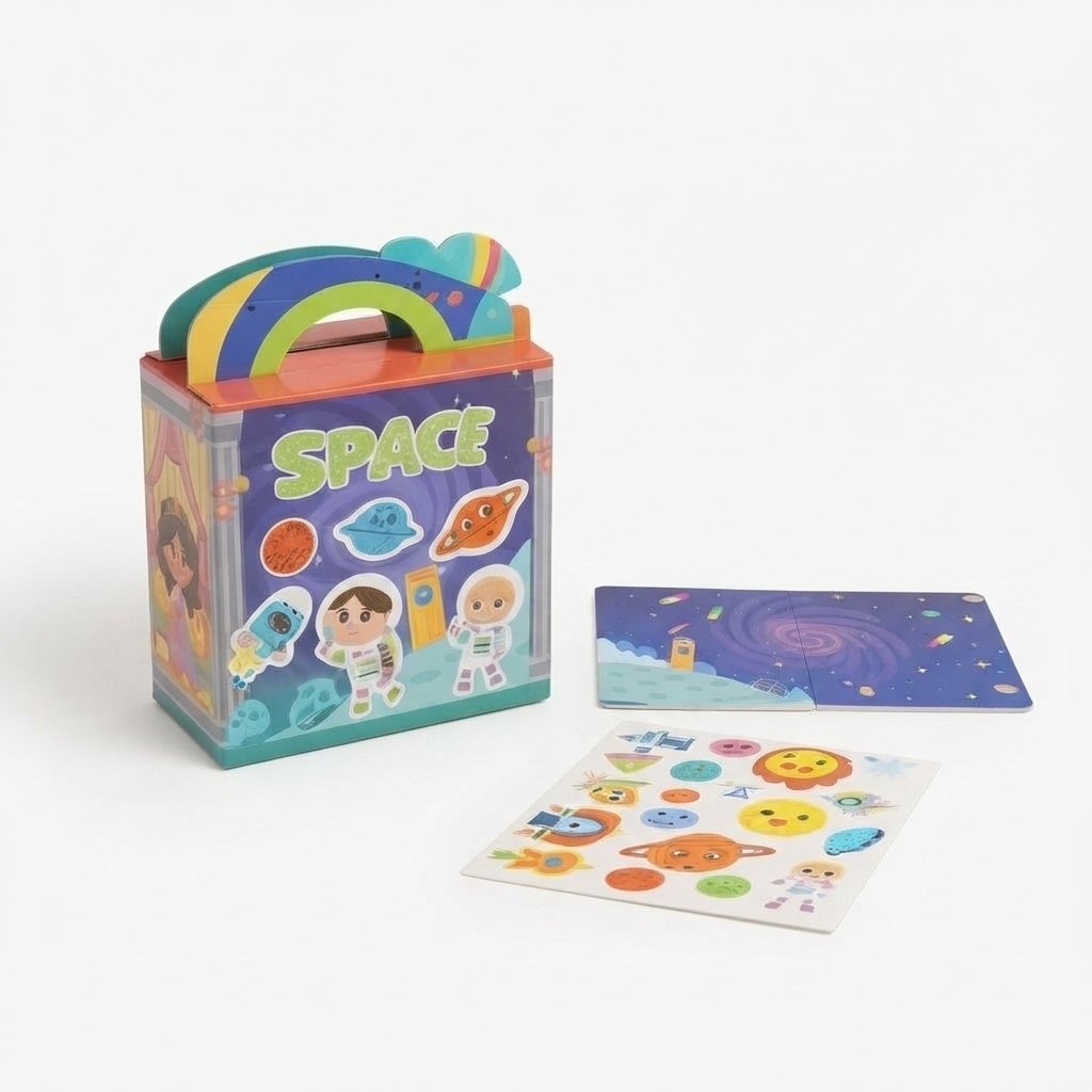 Reusable Sticker Book – 6 Themes — Space