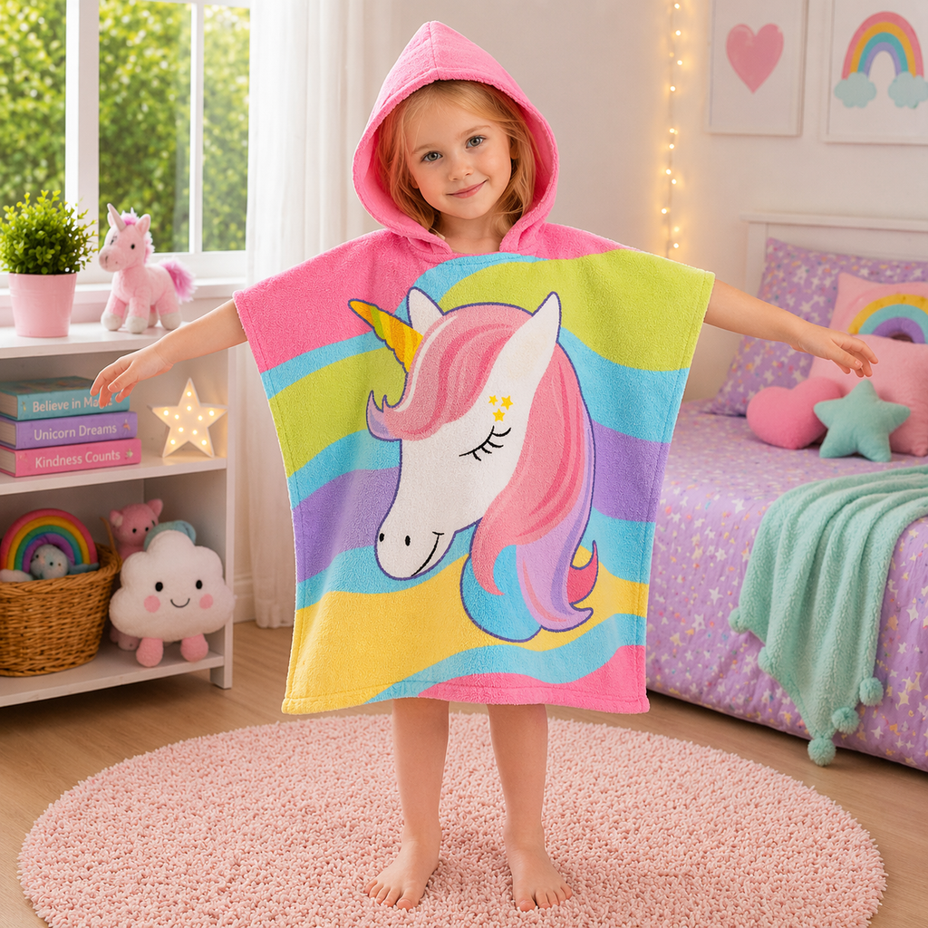 Kids Hooded Bath Towel