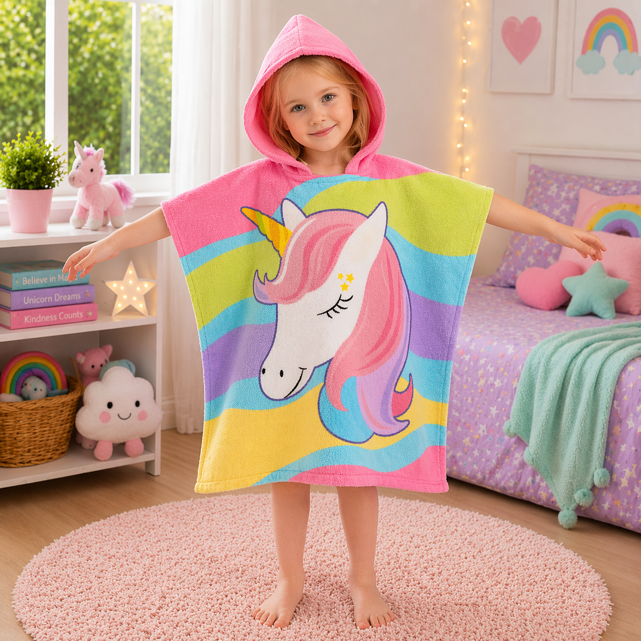 Kids Hooded Bath Towel