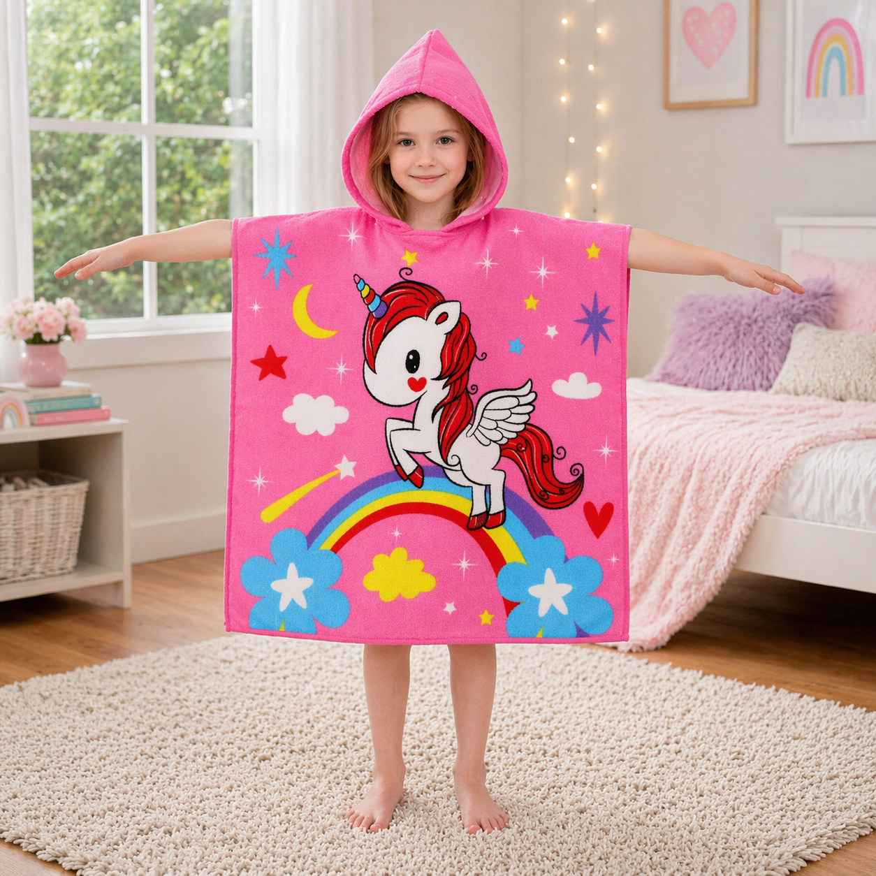 Kids Hooded Bath Towel