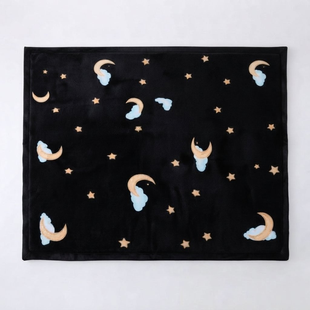 Foam Play Mat with Non-Slip Backing — Black