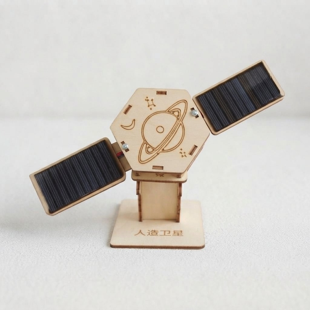 Wooden Wooden Stem Build Kit for Kids Build Kit for Kids — Satellite