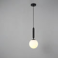 Nordic Black Glass Globe Pendant Light