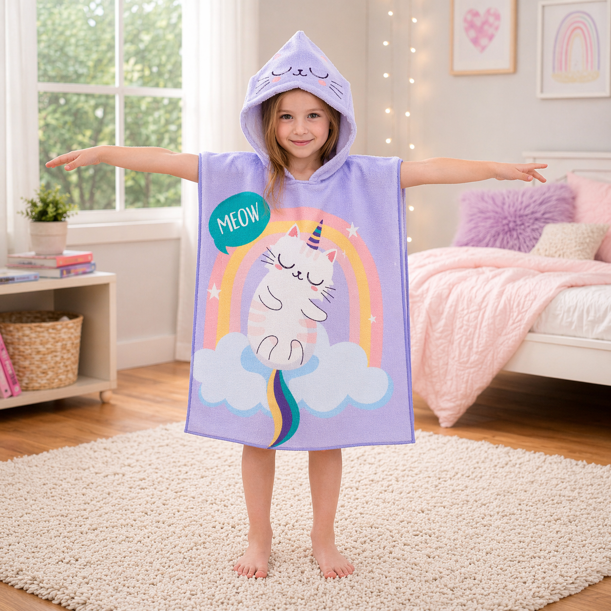 Kids Hooded Bath Towel