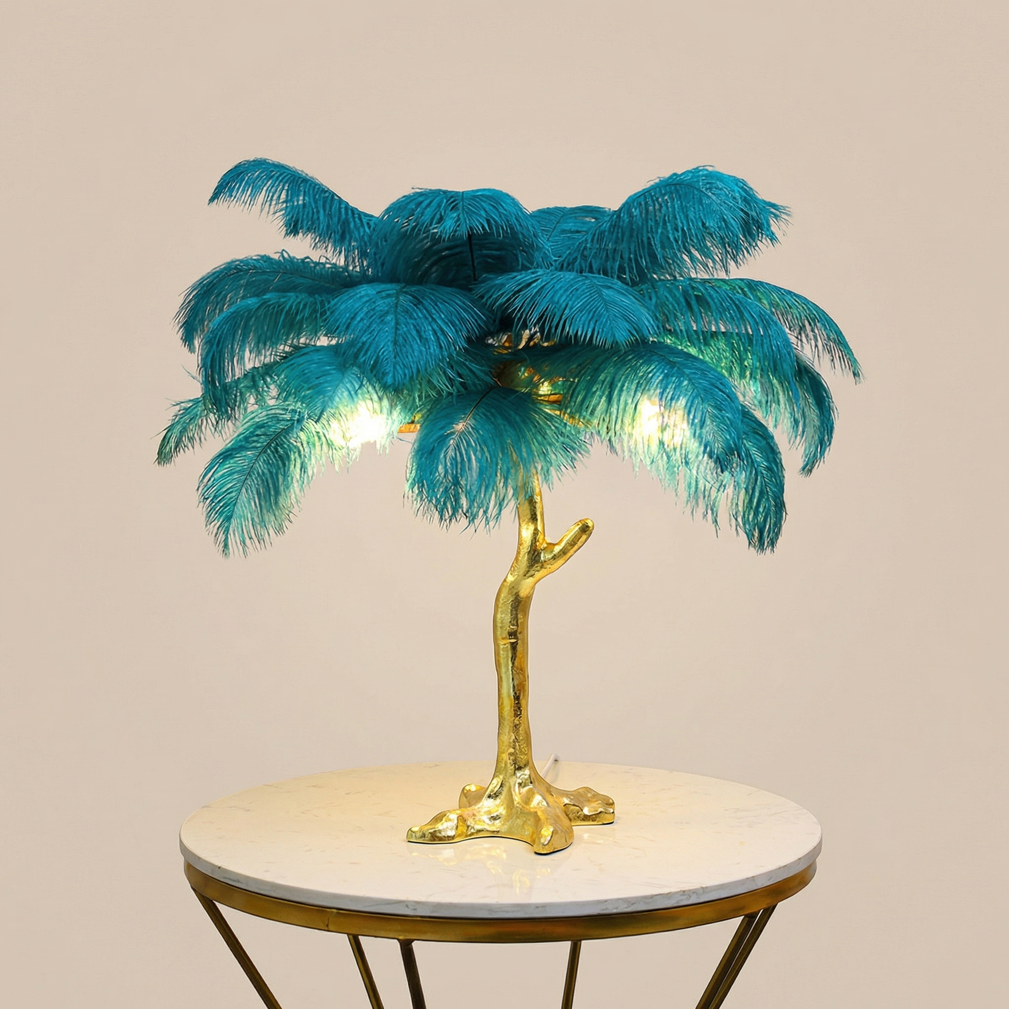 Feather Table Lamp