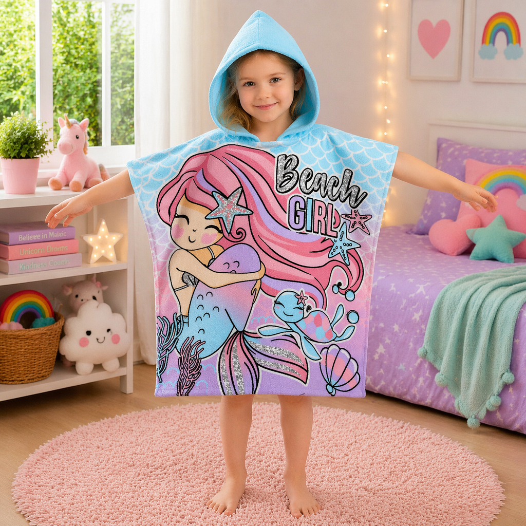 Kids Hooded Bath Towel