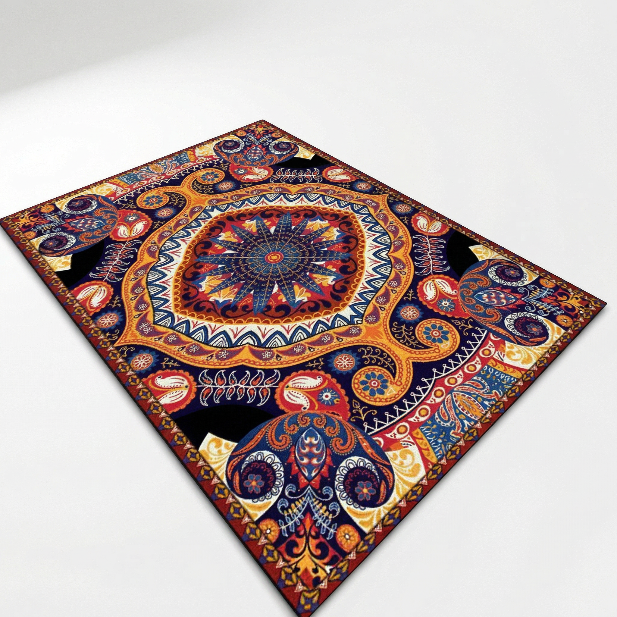 Retro Ethnic Floor Rug for Living Room