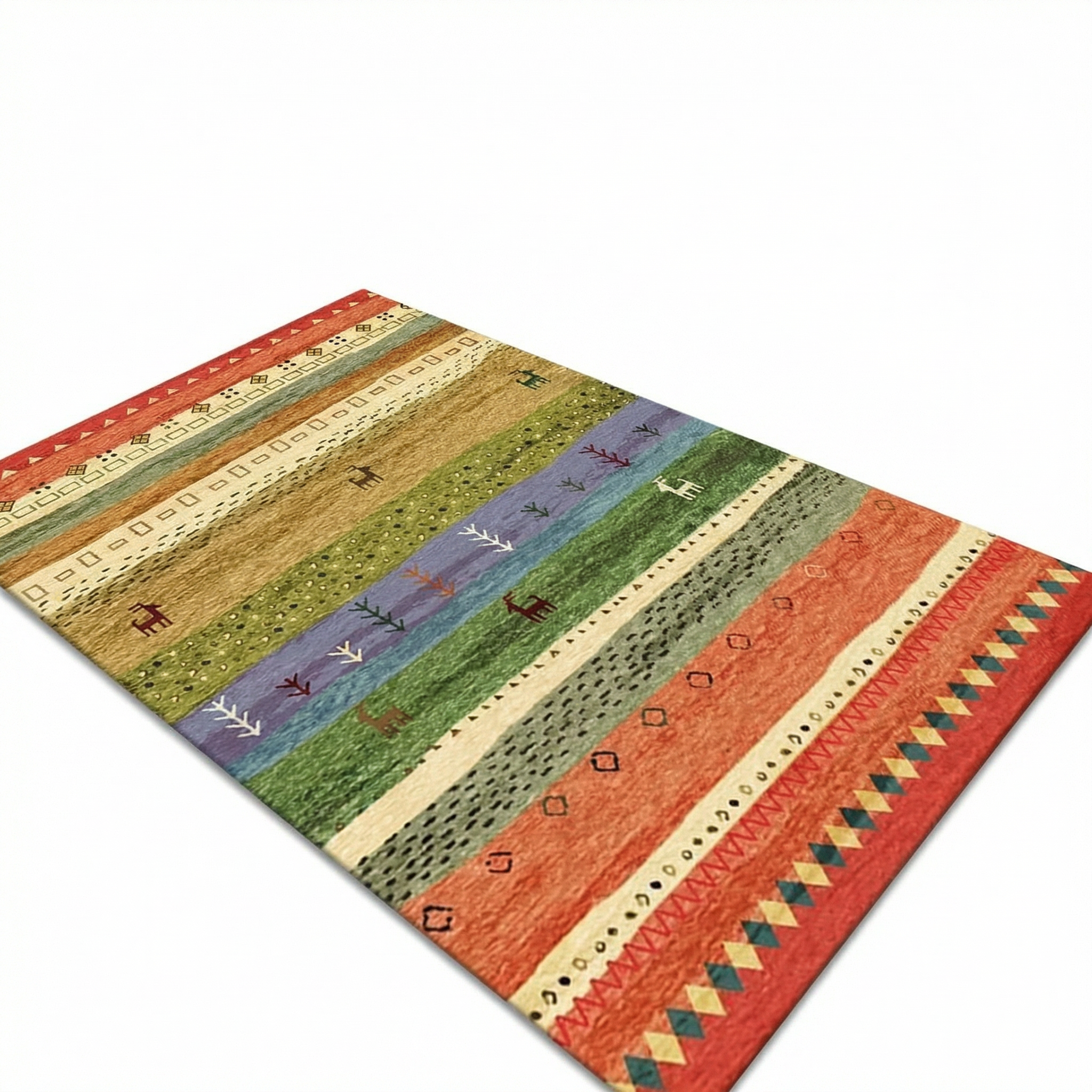 Bohemian Ethnic Area Rug for Bedroom & Living Room