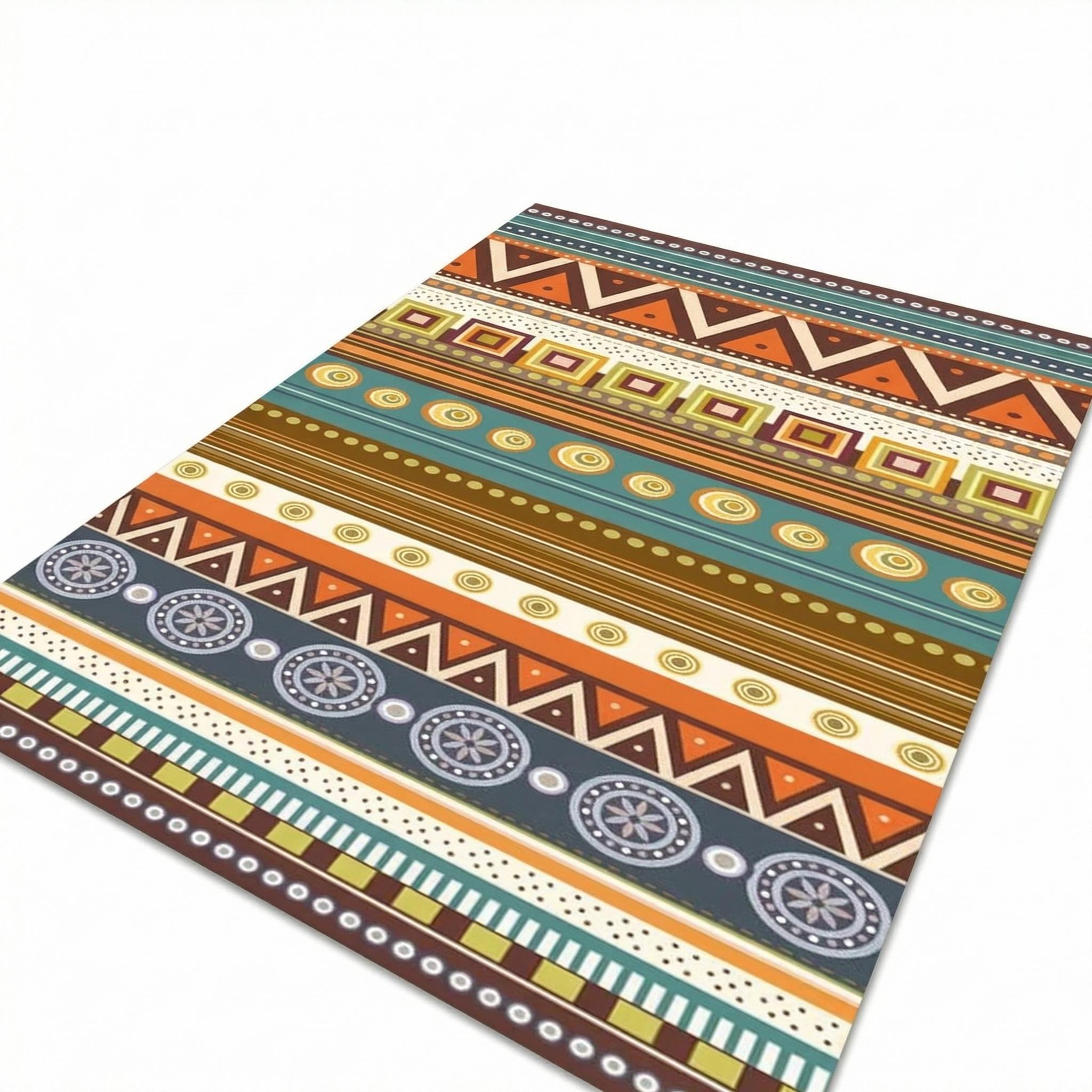Retro Ethnic Rug – Boho Living Room Rug
