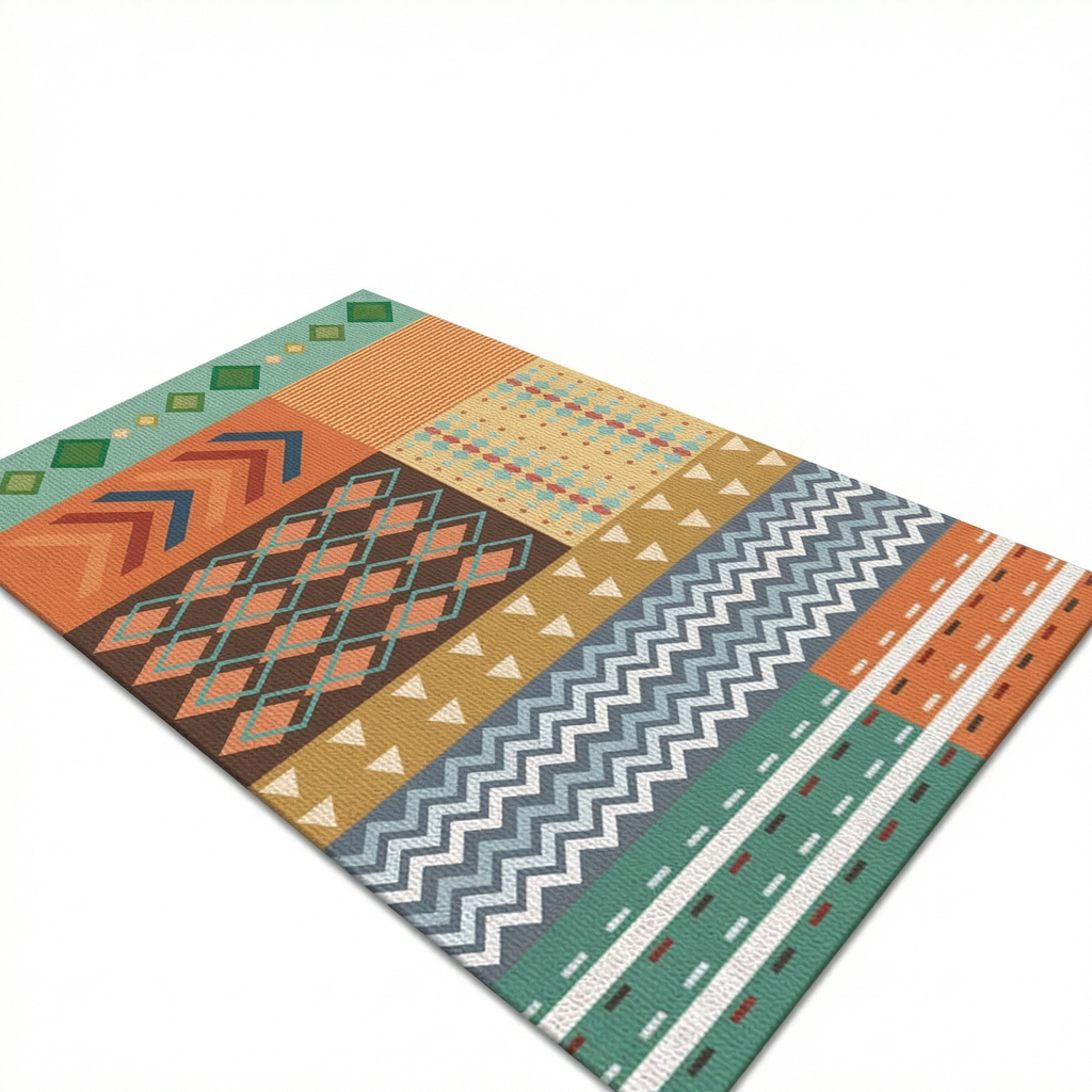 Ethnic Geometric Living Room Rug