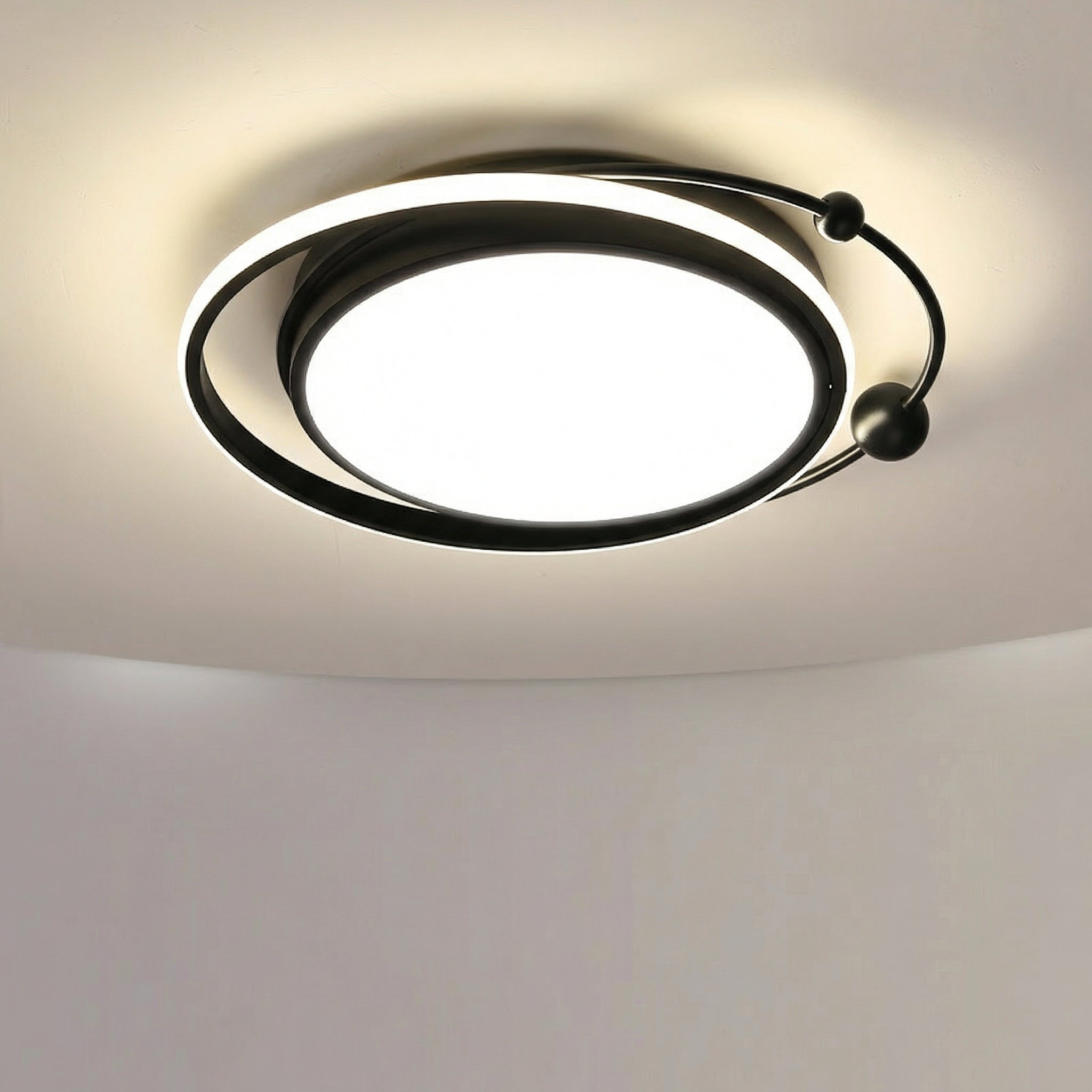 Black Orbit LED Ceiling Light 48CM