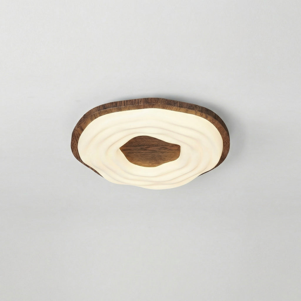 Modern Wood Grain LED Ceiling Light