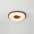 Modern Wood Grain LED Ceiling Light