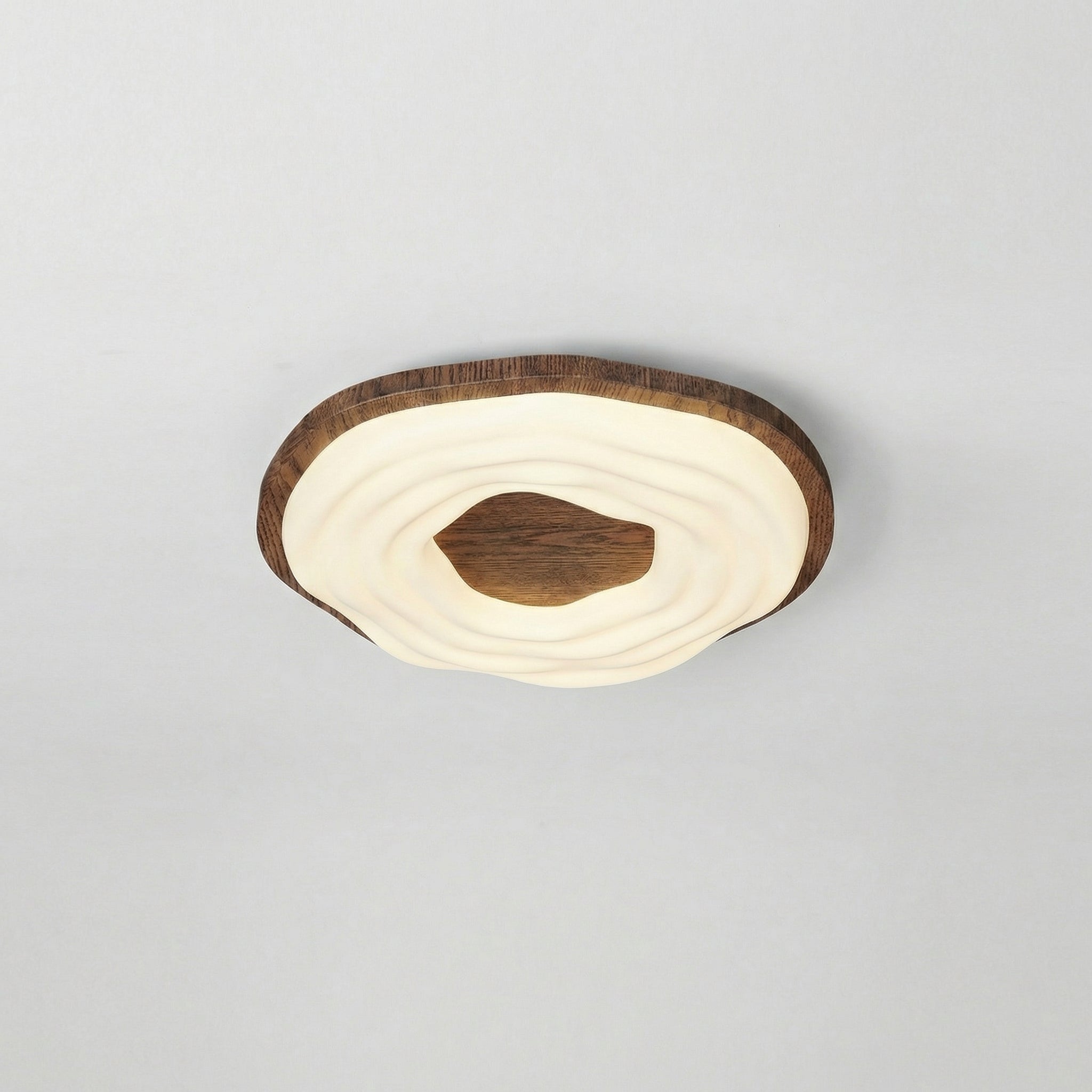 Modern Wood Grain LED Ceiling Light