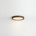 Minimalist Round Wood Trim LED Ceiling Light