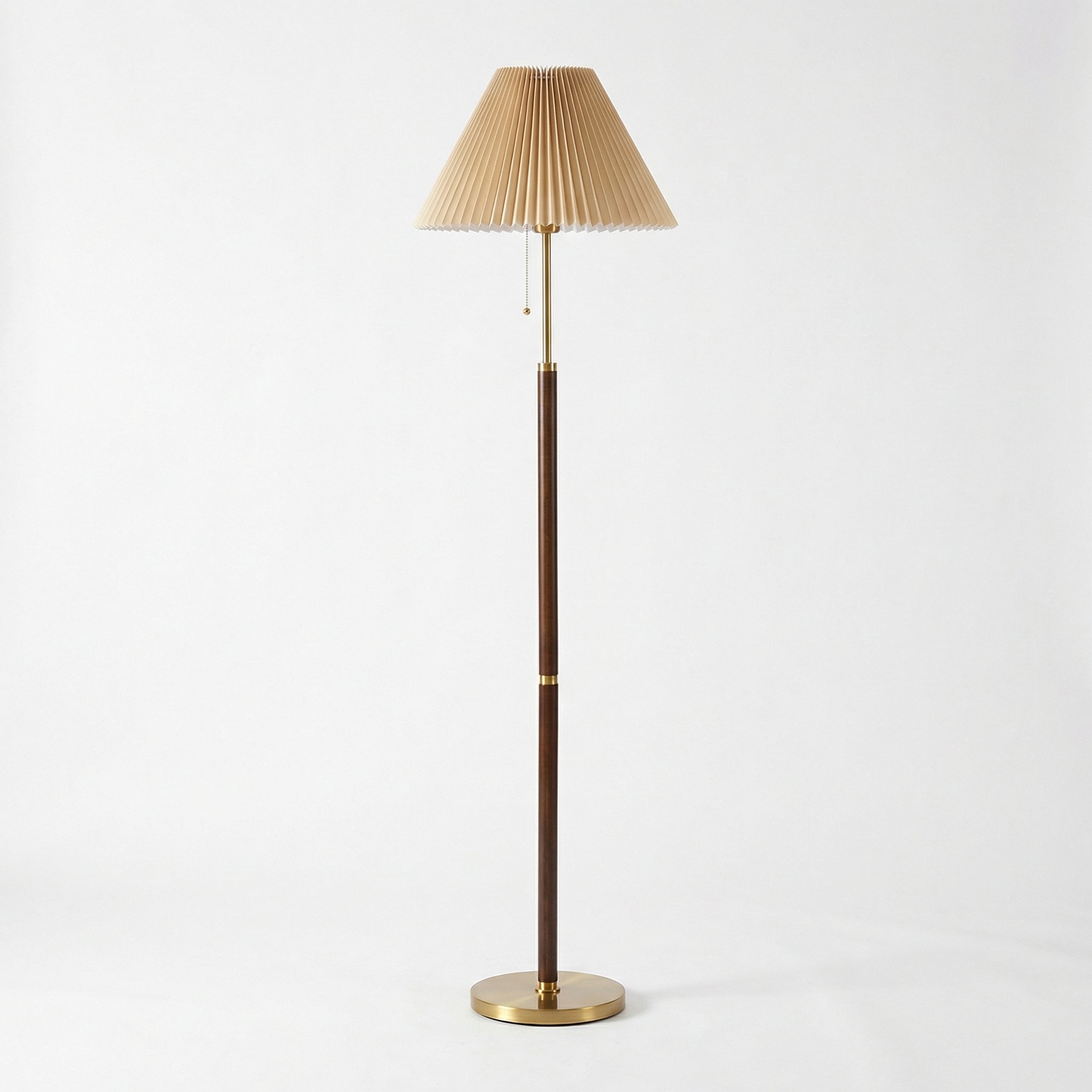European Vintage Solid Wood Floor Lamp