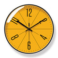 Modern Yellow Wall Clock